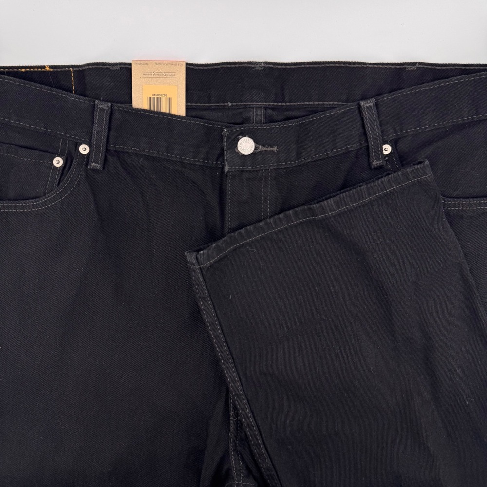Levi's‎ 505 Regular Fit Jeans Mens 48x30 Black Straight Leg Cotton 04505-0260